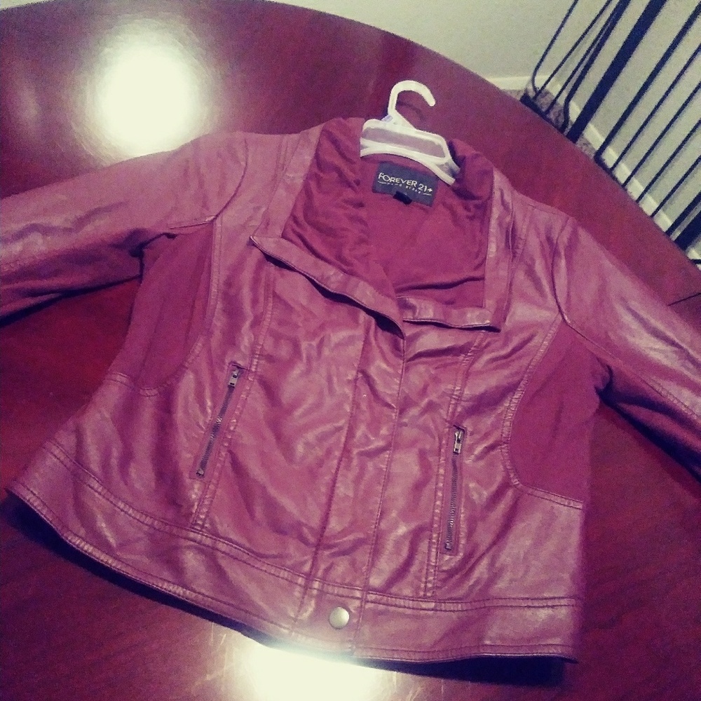 Faux leather jacket